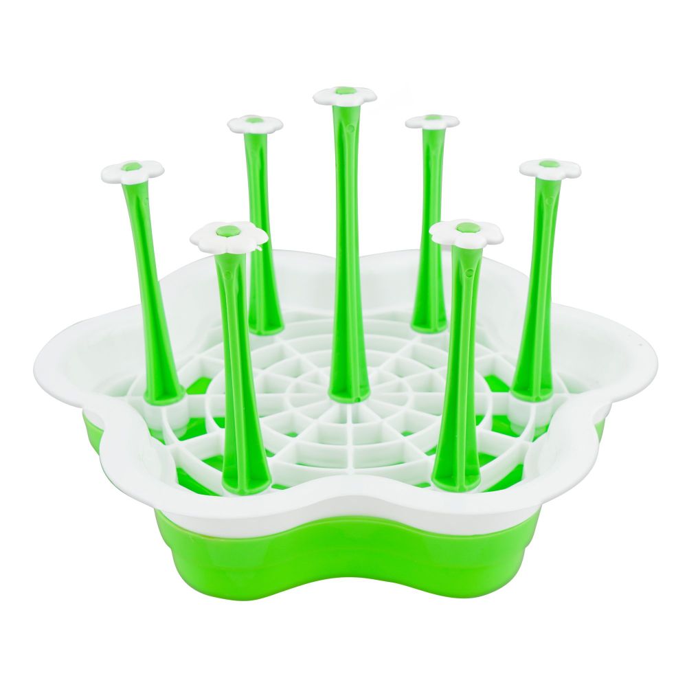 Appollo Plastic Victoria Glass Stand, Green, 11.22 x 14.37 x 6.02 inches - Main Image
