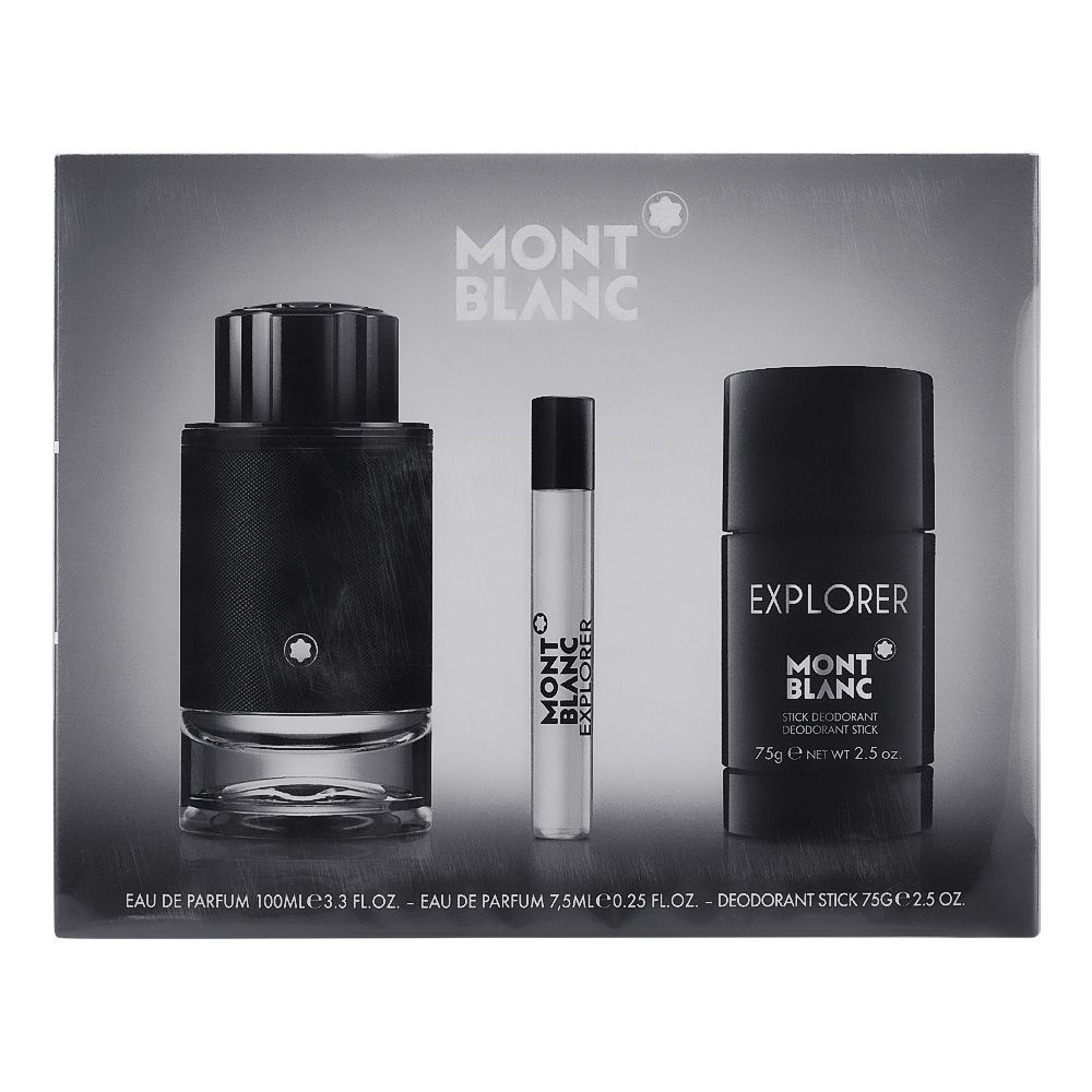 Mont Blanc Explorer Set, Eau De Parfum 100ml + Eau De Parfum 7.5ml + Deodorant Stick, 75g - Image 2