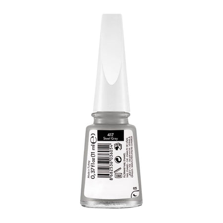 Flormar Maxi Brush Nail Enamel, 417, Steel Grey, 11ml - Image 2