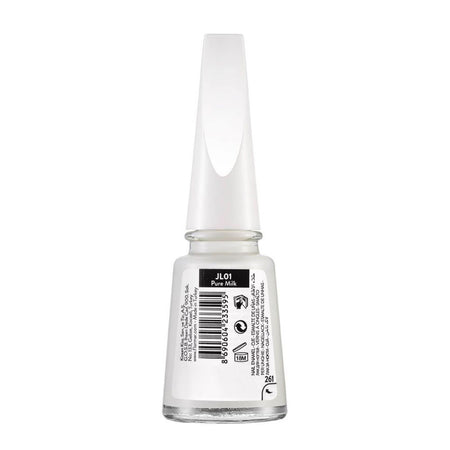 Flormar Jelly Look Nail Enamel, JL01, Pure Milk, 11ml - Image 2