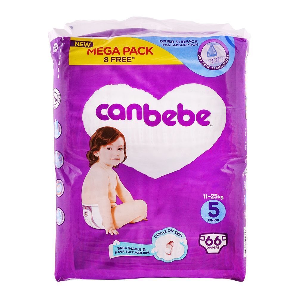 Canbebe Baby Diaper Junior-5, 11-25kg, Mega Pack 66-Pack - Main Image