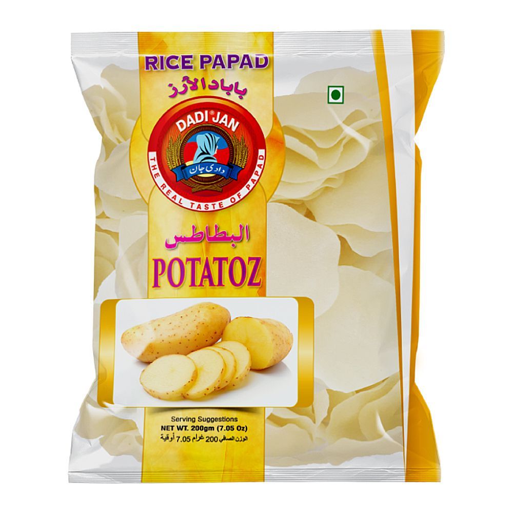 Dadi Jan Potatoz Rice Papad, 200g - Main Image