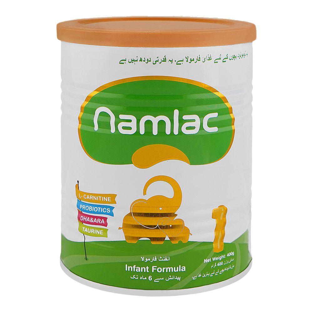 Namlac 1 Infant Formula, From Birth To 6 Months, 400g Tin - Main Image