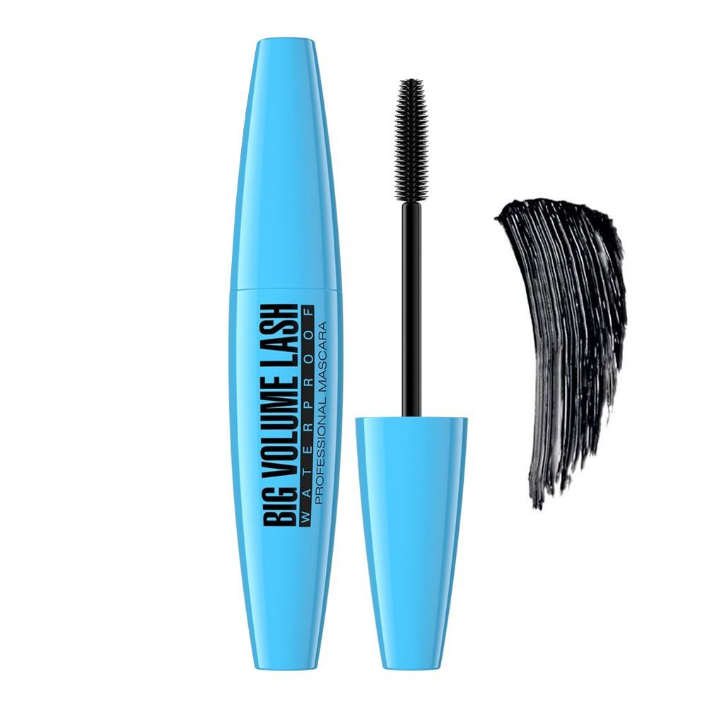 Eveline Big Volume Lash Waterproof Mascara, Deep Black - Main Image