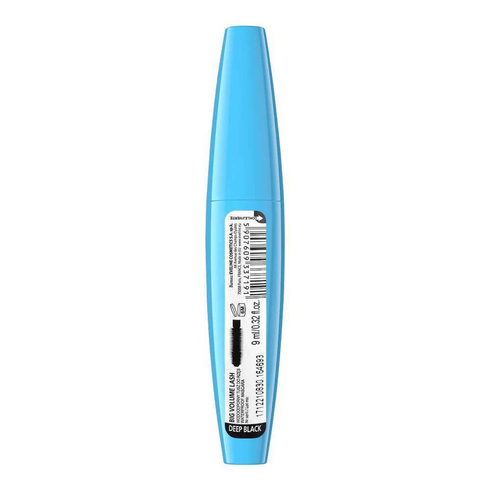 Eveline Big Volume Lash Waterproof Mascara, Deep Black - Image 2
