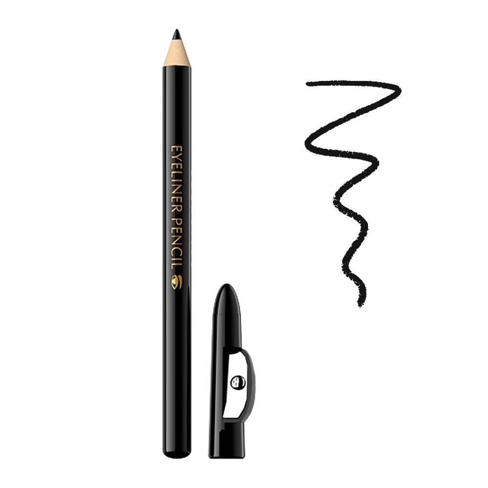 Eveline Eyeliner Pencil Small With Sharpener, Black - Main Image