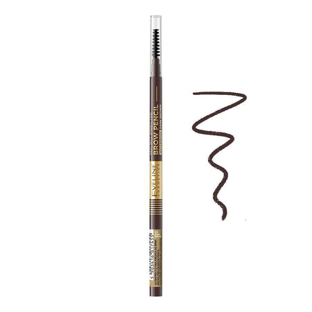 Eveline Micro Precise Eye Brow Pencil Waterproof, Dark Brown - Main Image