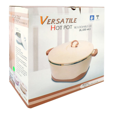 Happy Ware Hot Pot With Lockable Lid, 38 x 30 x 17cm, 6500ml, Green, SU-633 - Image 4