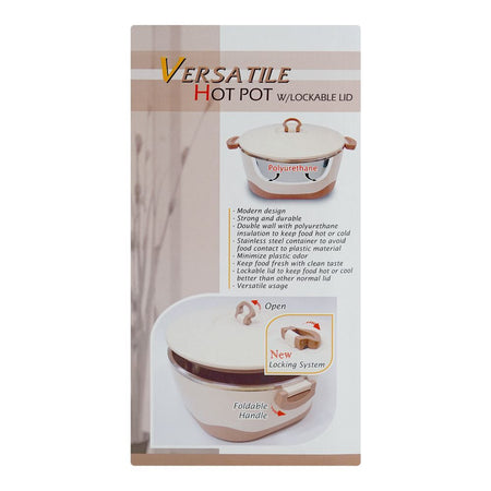 Happy Ware Hot Pot With Lockable Lid, 38 X 30 X 17cm, 6500ml, Brown, SU-633 - Image 13