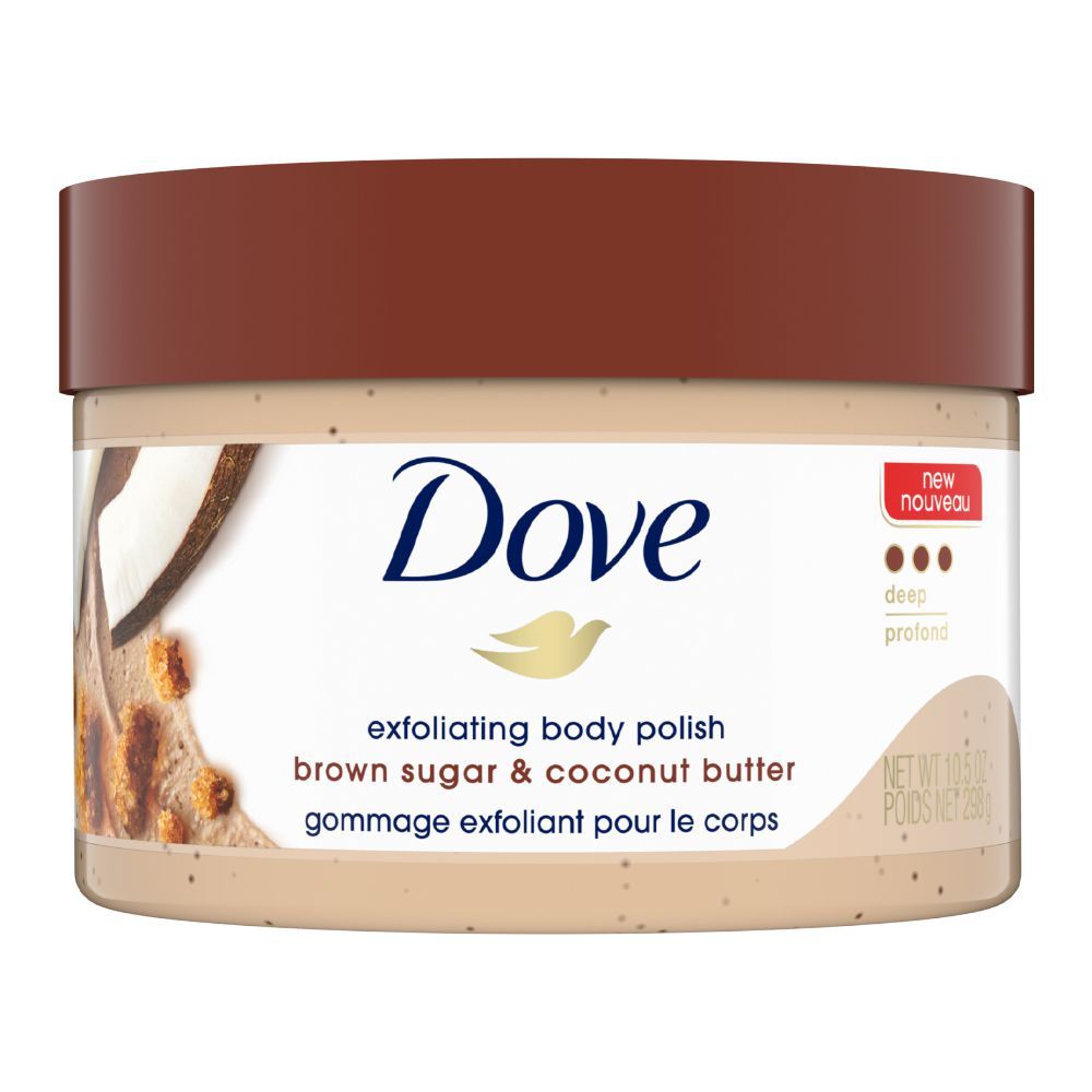 Dove Brown Sugar & Coconut Butter Exfoliating Body Polish, Deep Profond, 298g - Main Image