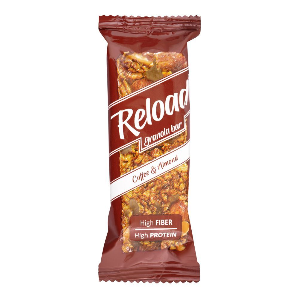 Reload Coffee & Almond Granola Bars, 40g - Main Image