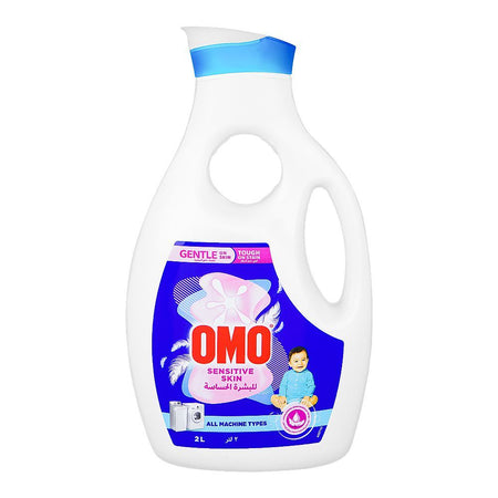 Omo Sensitive Skin Liquid Laundry Detergent, For All Machine Types, 2000ml - Main Image