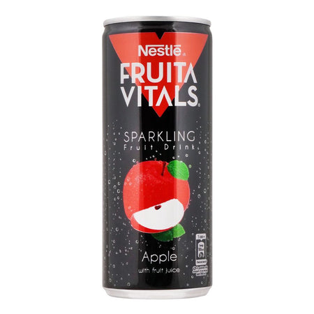 Nestle Fruita Vitals Sparkling Apple Juice Can, 250ml - Main Image