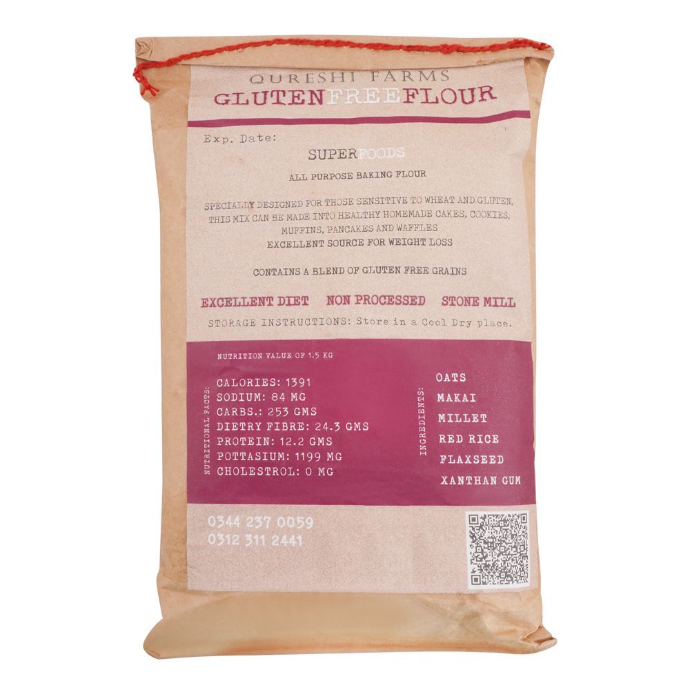 Qureshi Farms Stone Mill Gluten Free Flour, 1Kg - Image 2