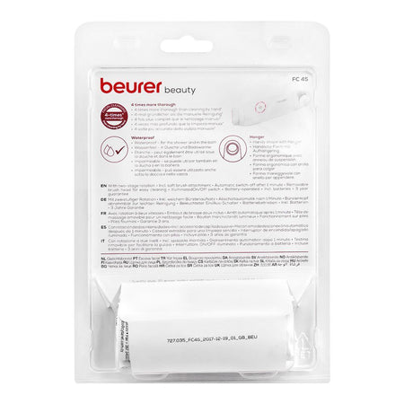Beurer Facial Cleansing Brush, Waterproof, 2 Speed Levels, Rotation, Including Batteries, FC45 - Image 4
