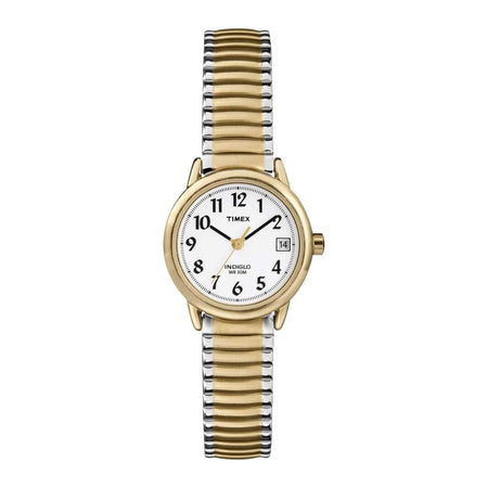 Timex Women's Indigo WR30M Yellow Gold Round Dial With Two Tone Bracelet Analog Watch, T2H381 - Main Image