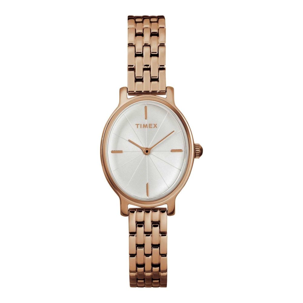 Timex Women's Rust Gold Oval Dial & Bracelet Analog Watch, TW2R94000 - Main Image