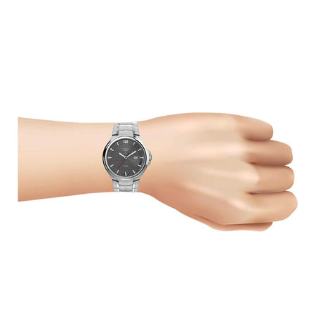 Timex Men's Grey Round Dial With Chrome Bracelet Analog Watch, TW2V39600 - Image 2