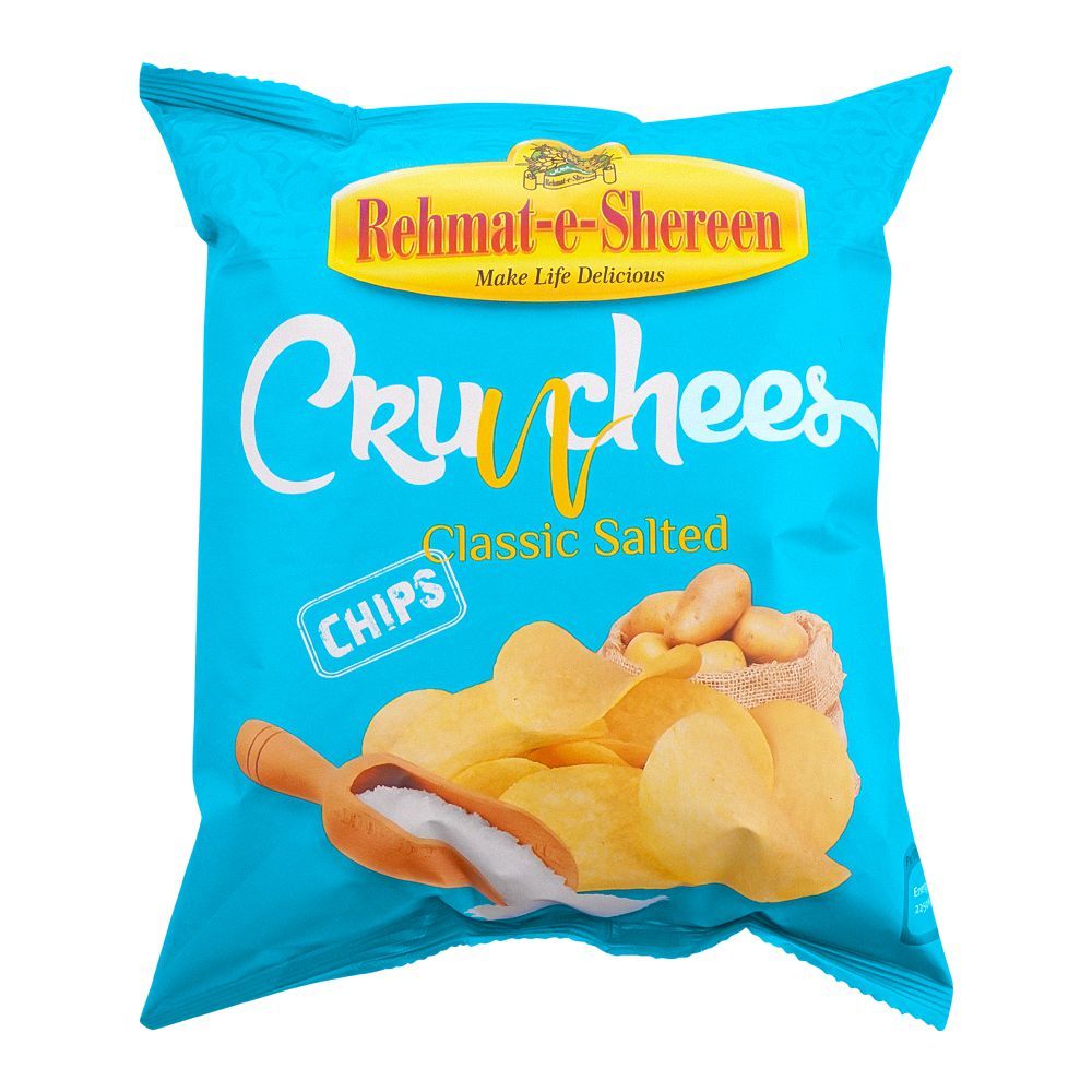 Rehmat-e-Shereen Crunchees, Classic Salted Chips, 80g - Main Image