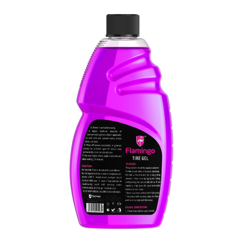 Flamingo Long-Lasting Tire Protectant Gel, F353, 500ml - Image 2