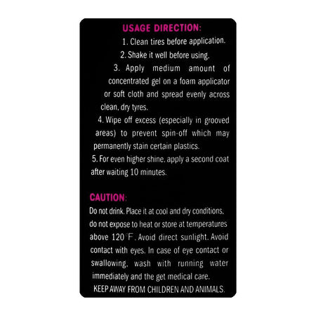 Flamingo Long-Lasting Tire Protectant Gel, F353, 500ml - Image 3