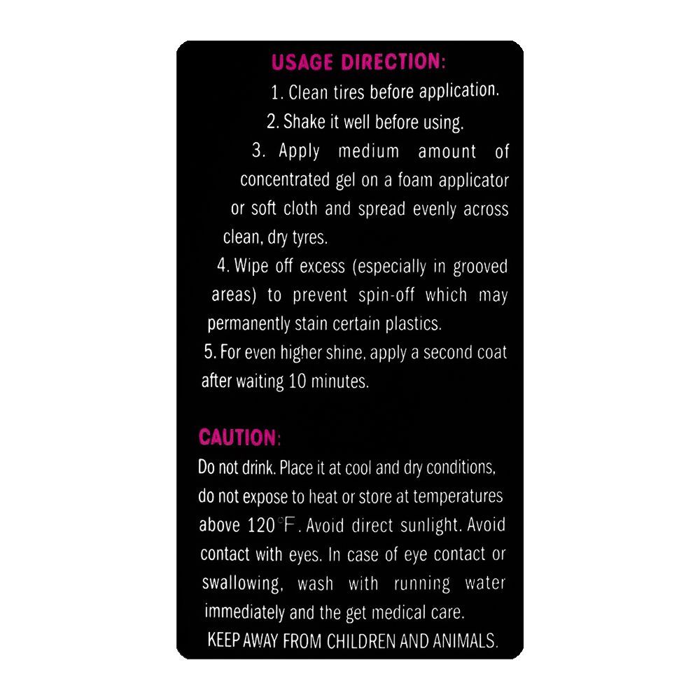 Flamingo Long-Lasting Tire Protectant Gel, F353, 500ml - Image 3