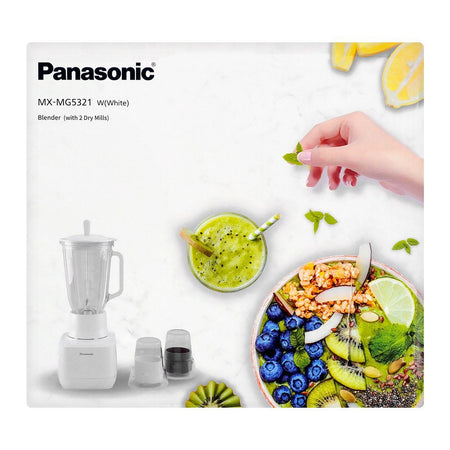 Panasonic Blender MG-5321, White, Blender With 2 Dry Mills, 700W - Image 4