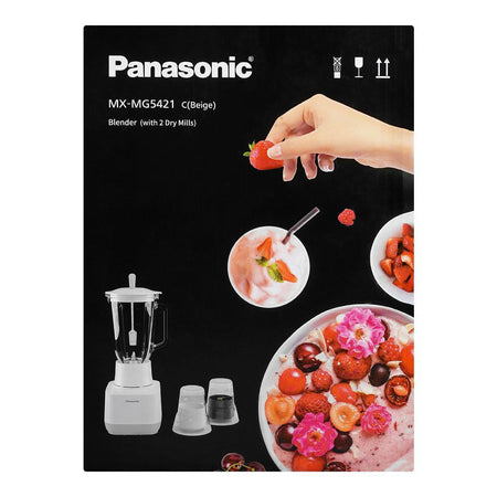 Panasonic Blender MG-5421, Beige, Blender With 2 Dry Mills, 800W - Image 5