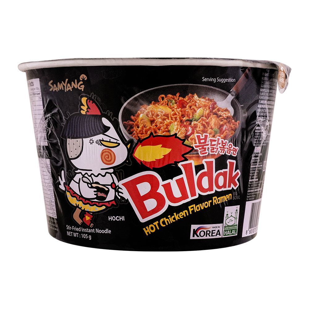 Samyang Hot Chicken Bowl Noodle, Halal, 105g - Main Image
