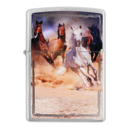 Zippo Lighter, Horses, 205 - Main Image