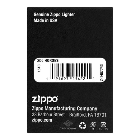 Zippo Lighter, Horses, 205 - Image 3
