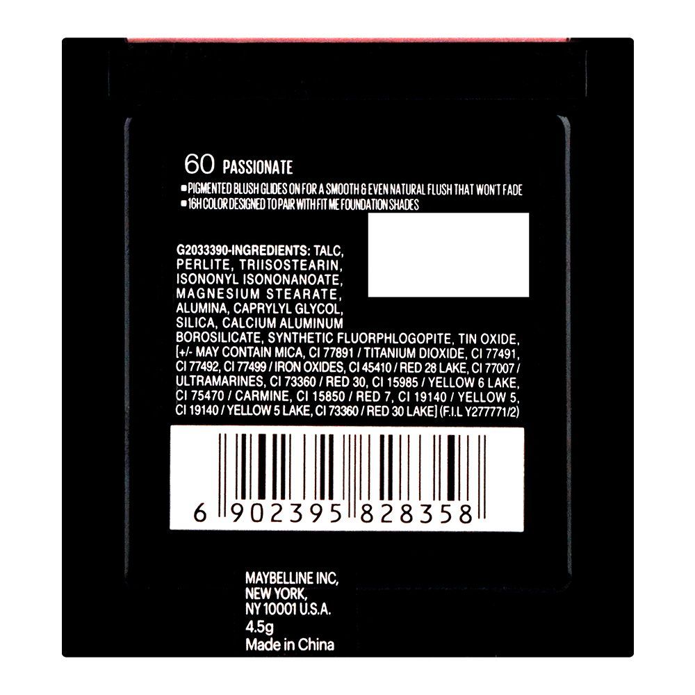 Maybelline New York Fit Me Mono Blush, 16 HR Long Lasting Wear, 60, Passionate - Image 3