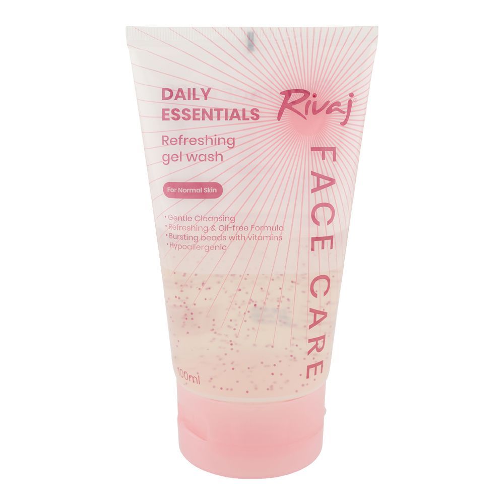 Rivaj Face Care Daily Essentials Refreshing Gel Face Wash, For Normal Skin, 100ml - Main Image