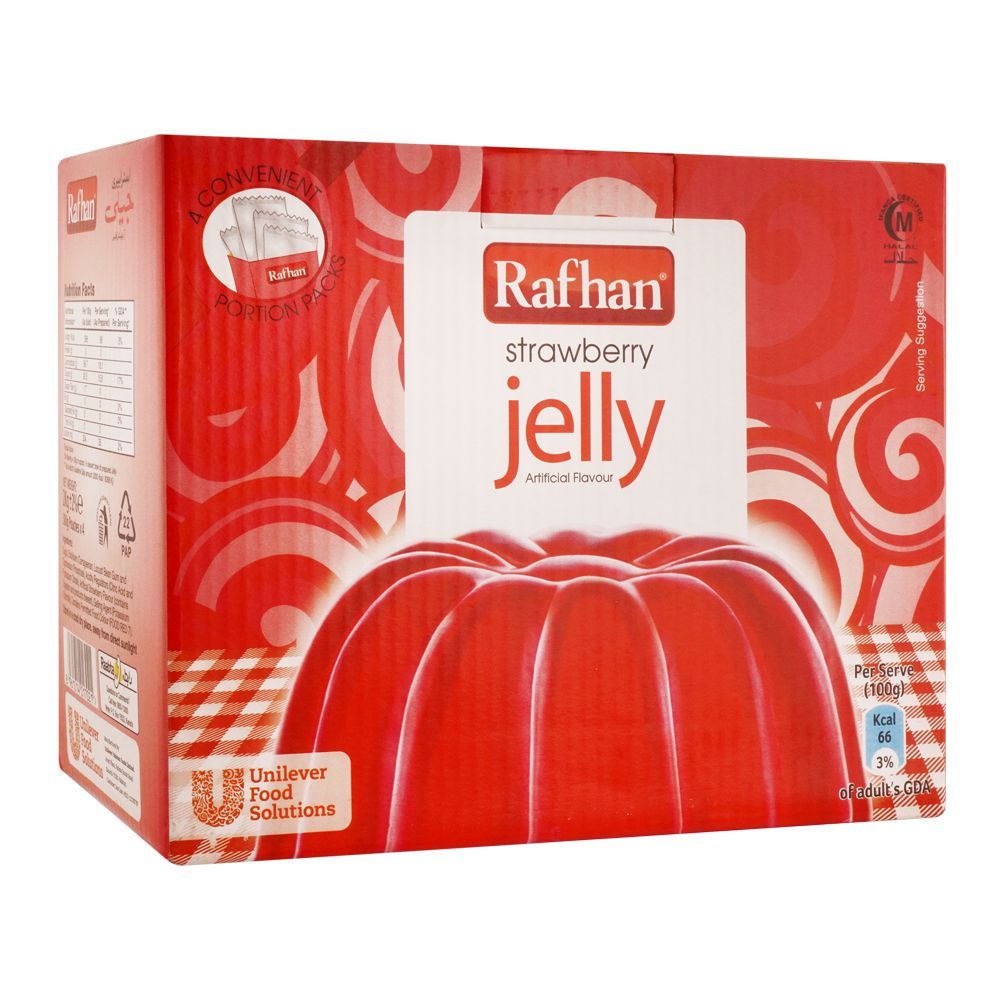 Rafhan Strawberry Jelly Powder, 4 Portions Pack, 2 KG - Main Image