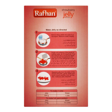 Rafhan Strawberry Jelly Powder, 4 Portions Pack, 2 KG - Image 3