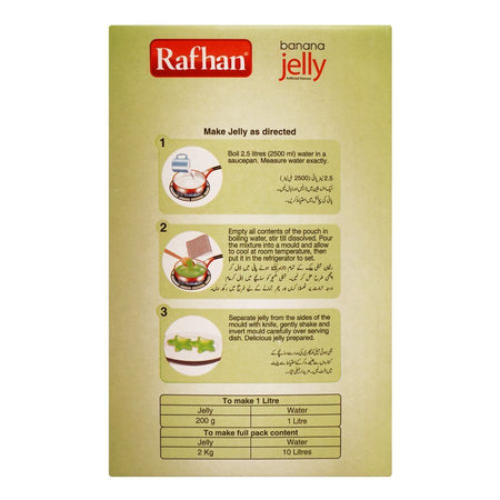 Rafhan Banana Jelly Powder, 4 Portions Pack, 2 KG - Image 3