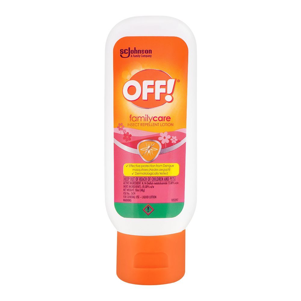 Off Family Care Insect Repellent Lotion, Effective Protection From Dengue, 50ml - Main Image
