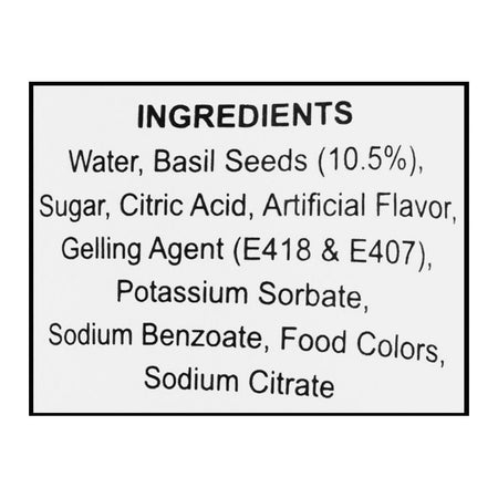 Italiano Peach Flavor Basil Seed Drink, 290ml - Image 4