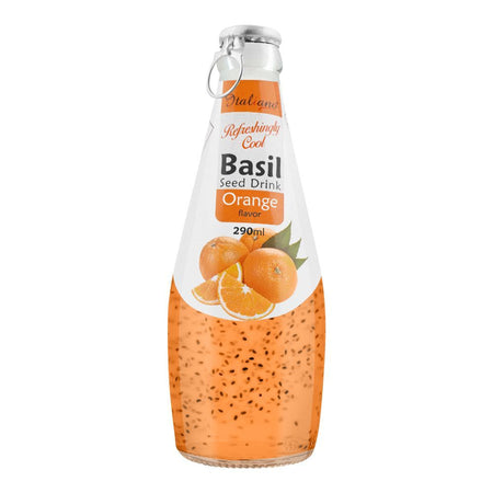 Italiano Orange Flavor Basil Seed Drink, 290ml - Main Image