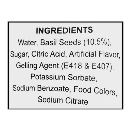 Italiano Lychee Flavor Basil Seed Drink, 290ml - Image 2