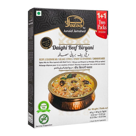 Jazaa Daighi Beef Biryani Masala, 1+1 Two Packs Inside, 120g - Main Image