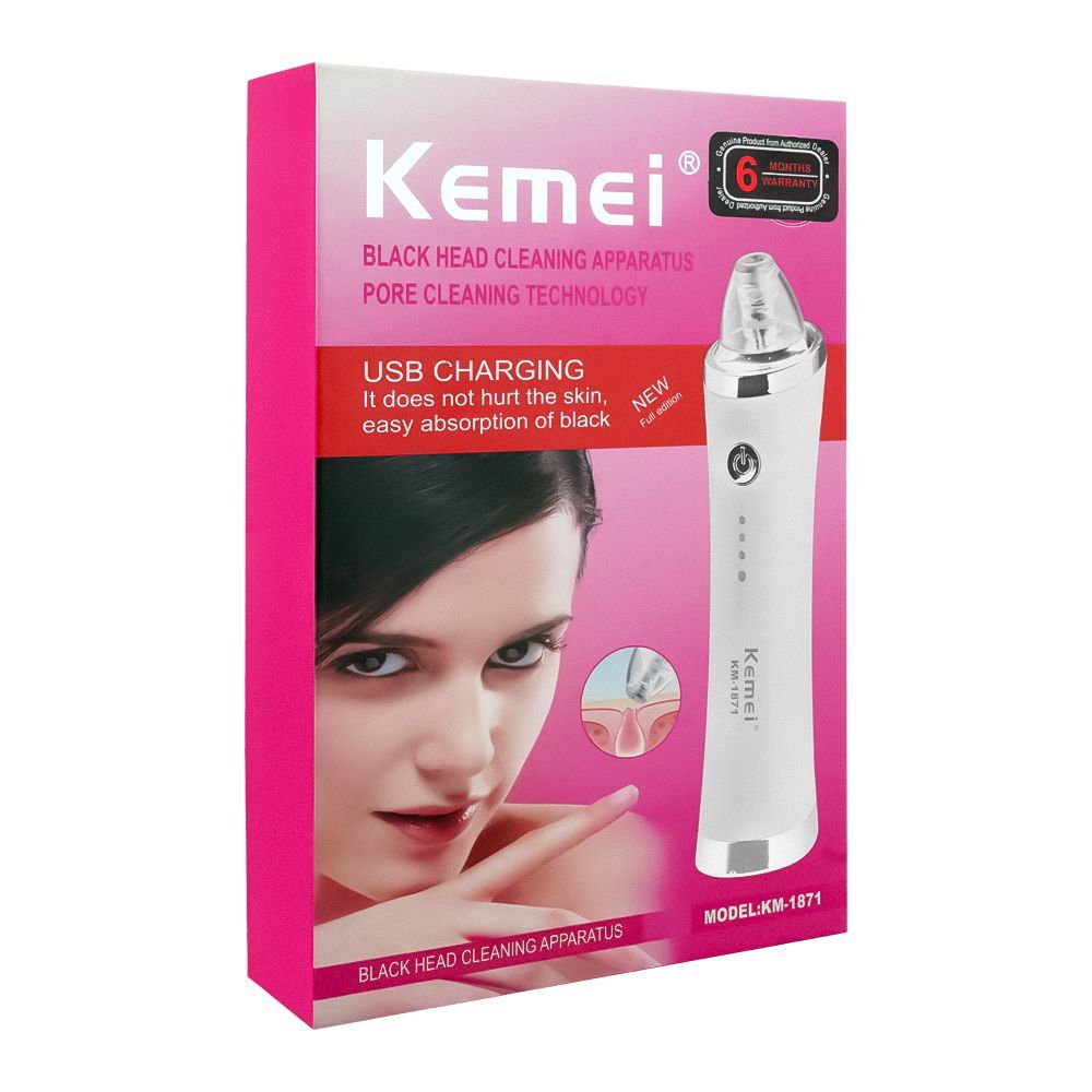 Kemei Blackhead Remover, USB Charging, KM-1871 - Image 2