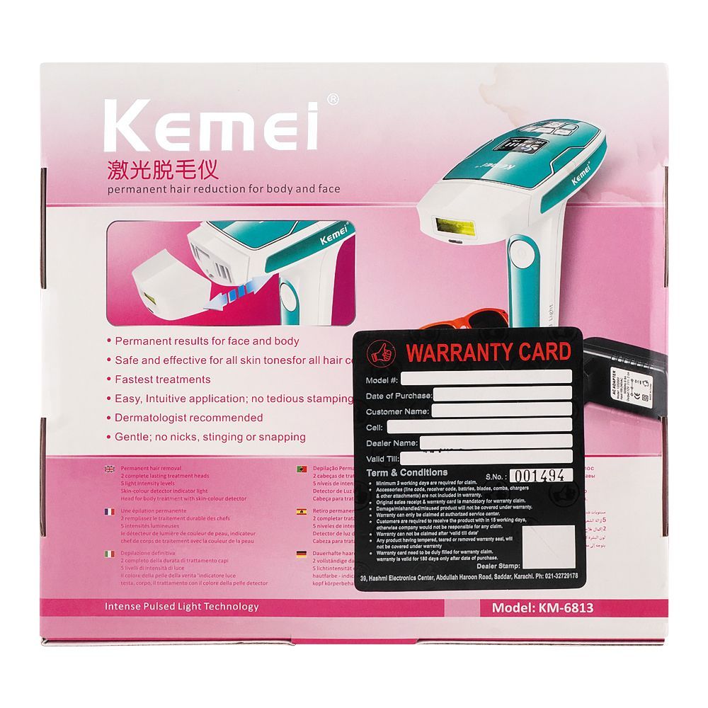 Kemei Permanent IPL Hair Removal Device, KM-6813 - Image 3