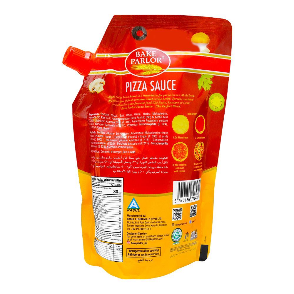 Bake Parlour Pizza Sauce Pouch, 400g - Image 2