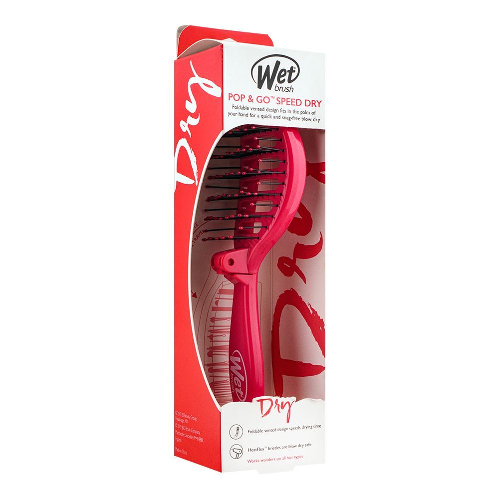 Wet Brush Pop & Go Speed Dry Hair Brush, Pink, BWR810TRAVPK - Image 3