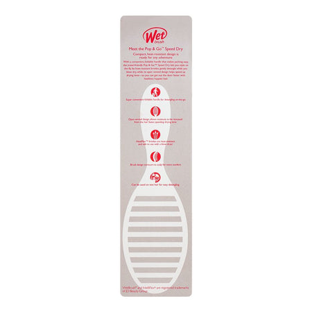 Wet Brush Pop & Go Speed Dry Hair Brush, Pink, BWR810TRAVPK - Image 4