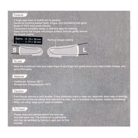 Farlin Docter J. Finger Toothbrushes Parents Set, BB-41001 - Image 4
