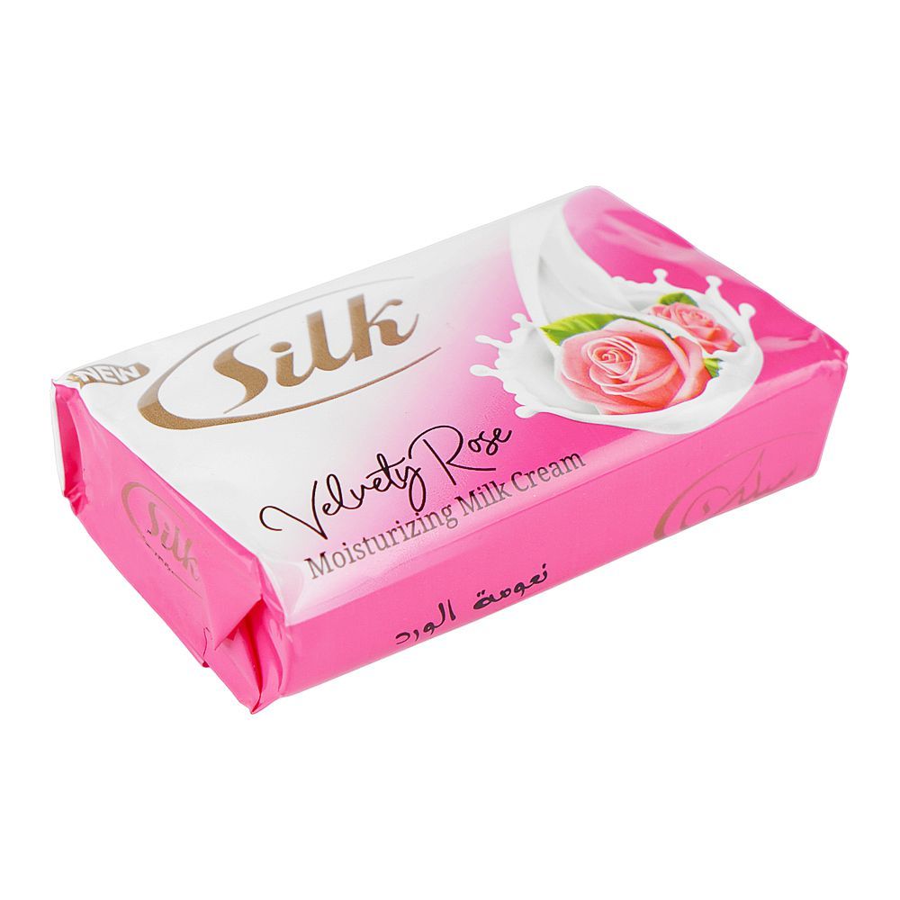 Silk Velvety Rose Moisturizing Milk Cream Soap, 130g - Main Image