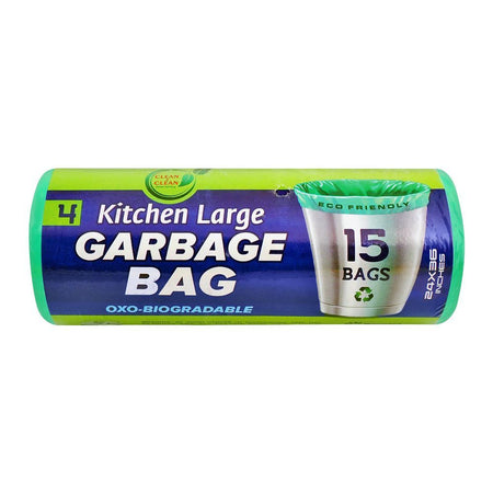 Clean & Clean Kitchen Large Garbage Bag, 24x36, 15-Pack - Main Image
