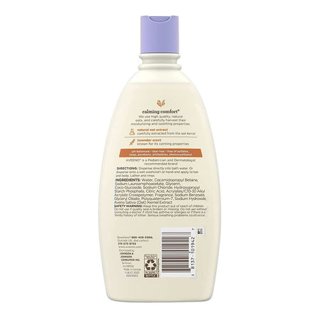 Aveeno Baby Calming Comfort Bath Natural Oat Extract + Lavender Scent, 532ml - Image 2